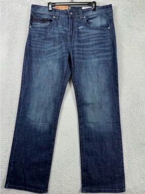 T. K. Axel Men's Slim Boot Jeans in Dark Blue Wash